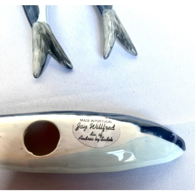 Vintage Jay Willfred for Andrea by Sadek Ceramic Sardine Knife Rests - Set of 4 For Sale - Image 11 of 12