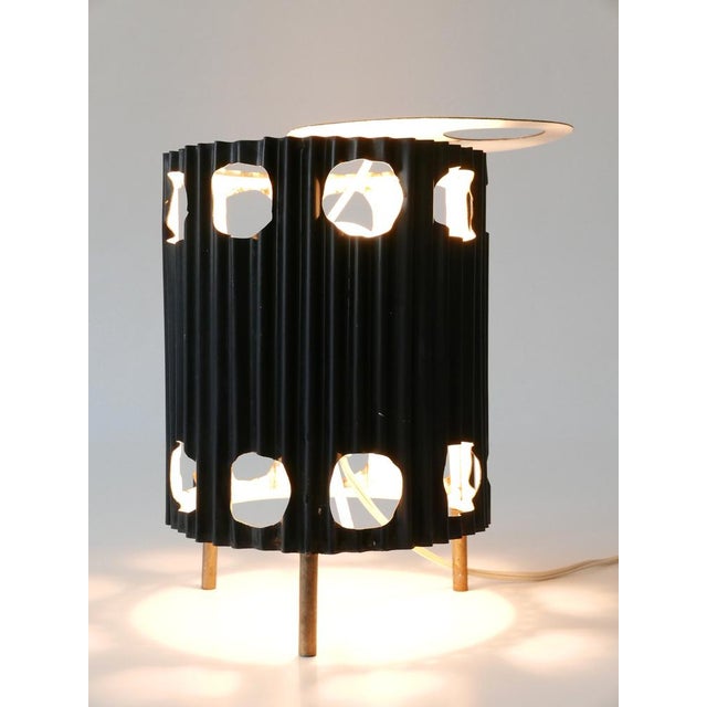 Mid-Century Modern Java Table Lamp by Mathieu Matégot for Atelier Matégot, 1950s For Sale - Image 16 of 18