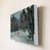 Contemporary One for Sorrow by Shelli Langdale | Oil on gallery panel Winter landscape with a red gate. For Sale - Image 3 of 4