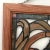 Mid Century Framed Glass With Flowers and Bird For Sale - Image 4 of 12