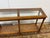 Coastal Faux Bamboo Console Table With Glass Top For Sale - Image 3 of 12