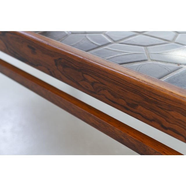 Mid-Century Danish Rosewood Coffee Table with Tiled Top, 1960s For Sale - Image 7 of 18