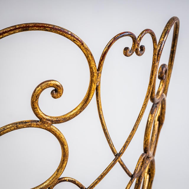 Pair of Metal Side Chairs by Gio Ponti for Casa E Giardino, Italy, 1950s For Sale - Image 11 of 11