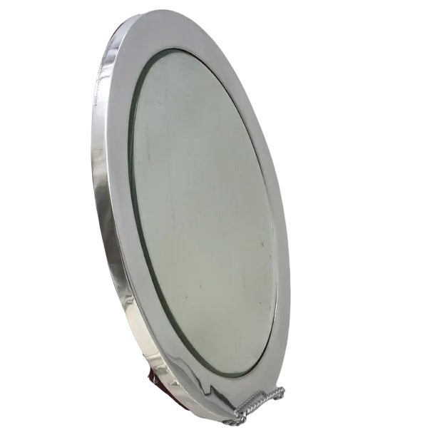 Metal Art Deco Tiffany & Co. Sterling Silver Table Mirror Platter For Sale - Image 7 of 7