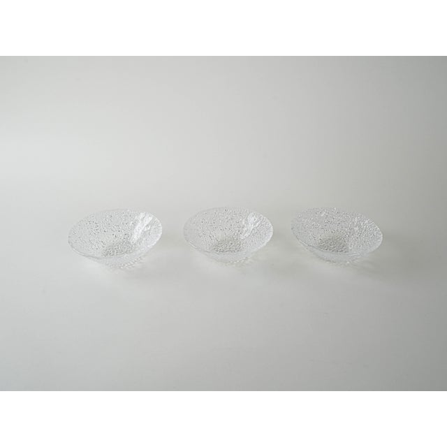 Mid-Century Modern Vintage Italian Glass Bowls, 1970s, Set of 3 For Sale - Image 3 of 8