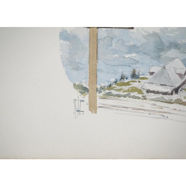 René Leverd, Lungern Direction, Watercolor For Sale - Image 7 of 8