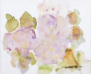 Amelia Alves, Composition, Watercolor, 1990s