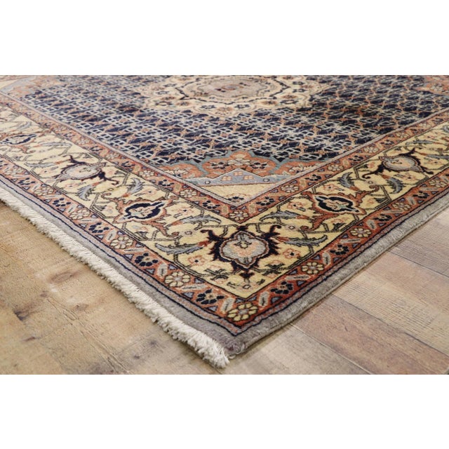 Textile Vintage Persian Bijar Rug - 06'04 x 06'06 For Sale - Image 7 of 11