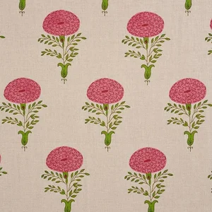 Schumacher X Molly Mahon Marigold Fabric in Pink