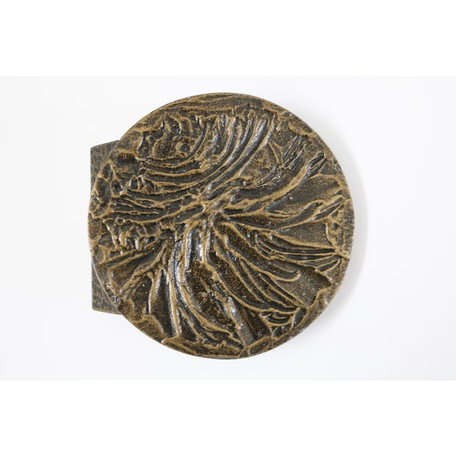 1970s Brutalist Brass Push and Pull Front Door Handle, 1970s For Sale - Image 5 of 5