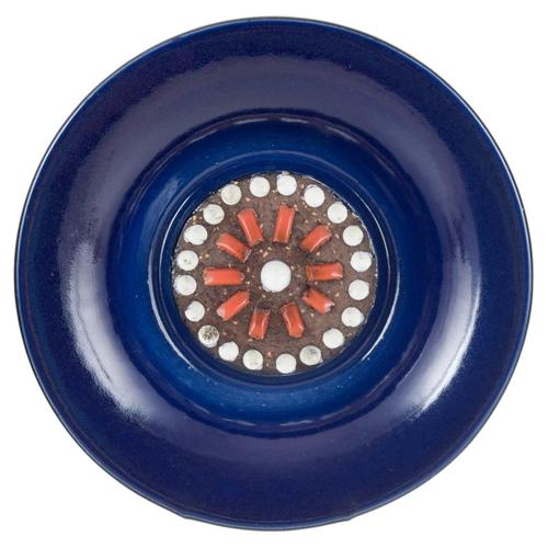 1960s Ceramic Dish with Relief Mosaic by Mari Simmulson for Upsala-Ekeby, 1960s For Sale - Image 5 of 5