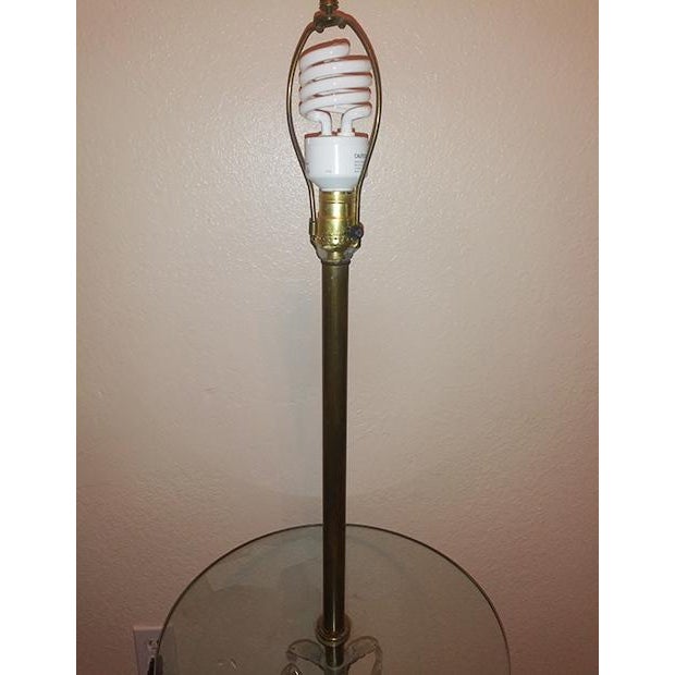 1970s Pineapple Floor Lamp With Glass Table Chairish