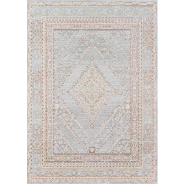 Momeni Isabella Ranbir Blue 5'3" X 7'3" Area Rug For Sale
