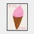 David Shrigley You Must Eat Ice Cream Poster Accompanied by a Certificate of Authenticity Dimension: 31.5 x 23.6 in | 80 x...