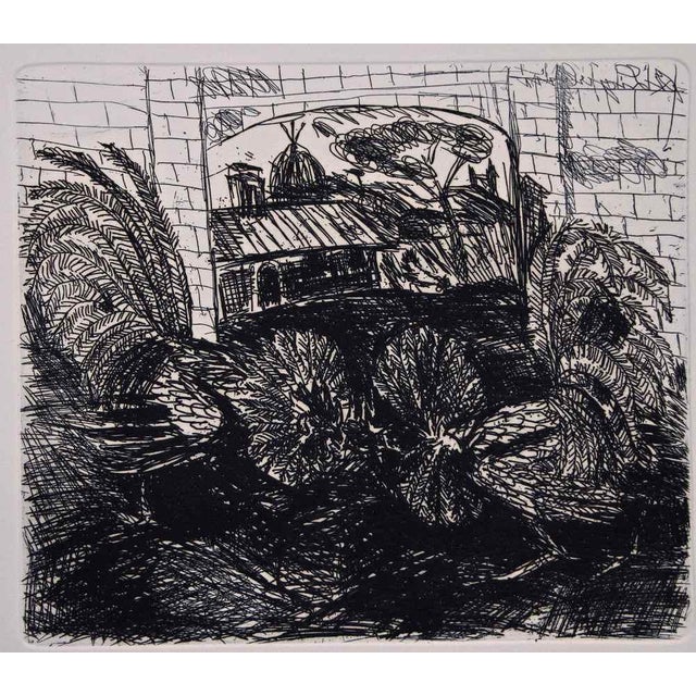 Antonio Ligabue, Peacocks, Etching, 1960s For Sale