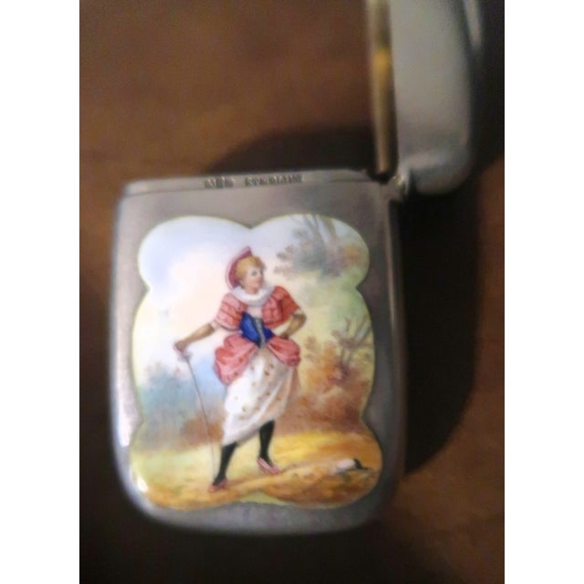 Gorham Antique Silver and Enamel Match Safe (Vesta), Listed, Circa 1892 For Sale - Image 18 of 18
