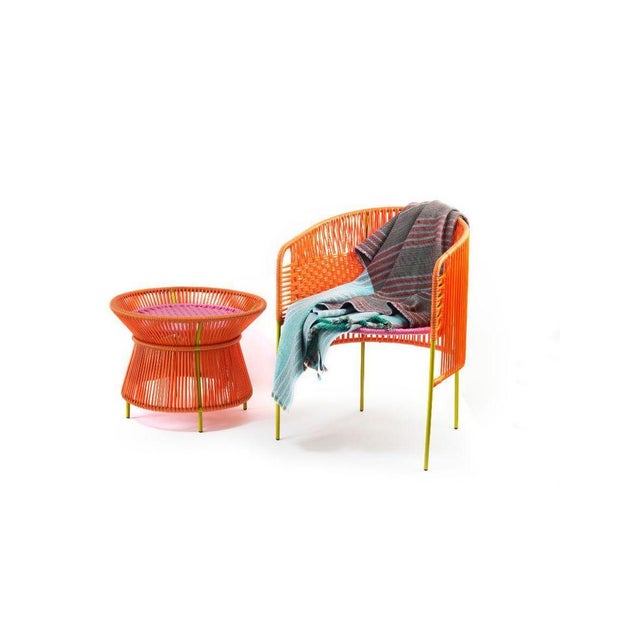 Orange Mint Caribe Dining Chair by Sebastian Herkner, Set of 4 For Sale - Image 10 of 18
