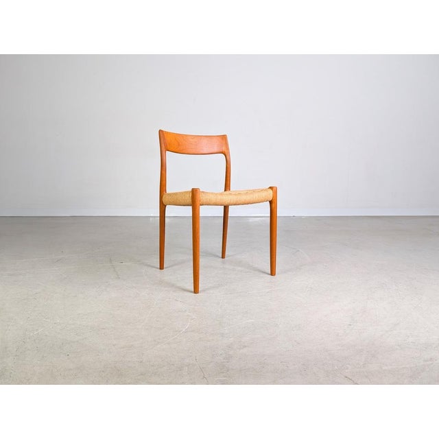 Model 77 Chair in Teak by Niels O. Møller for J.L. Møllers Møbelfabrik For Sale - Image 6 of 10