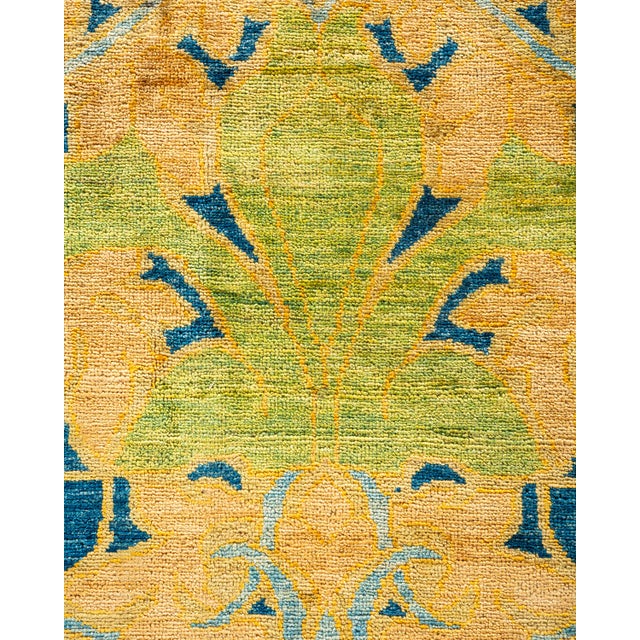 Traditional Arts & Crafts, One-of-a-Kind Hand-Knotted Area Rug - Blue, 17' 4" x 12' 1" For Sale - Image 3 of 8