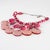 Dominique Denaive Paris Pink Resin Choker Necklace with Charms For Sale - Image 9 of 14