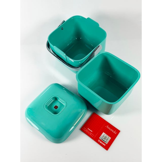 Plastic Amanda Ice Bucket in Acrylic Glass by Ambrogio Pozzi for Guzzini, 1980s For Sale - Image 7 of 8