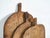 Set of antique oval cutting boards (c.1920). Set of 3 pieces Age: 100 years Material: Wood