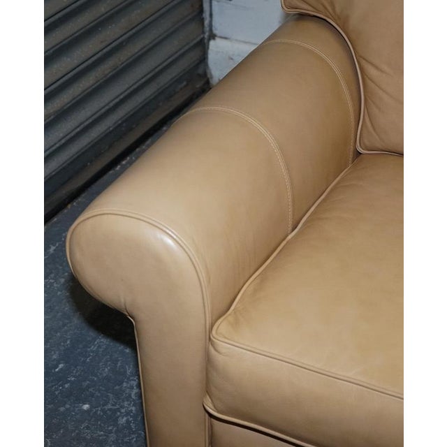 Latte Brown Leather Armchairs from Multiyork England, Set of 2 For Sale - Image 6 of 18