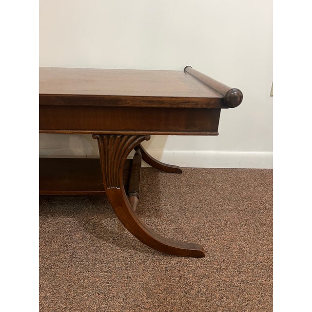 Traditional 1940s French Regency Mahongany Coffee Table For Sale - Image 3 of 10