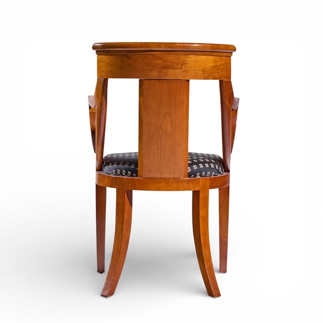Baker Furniture Solid Cherry Wood Regency Dining Chairs - Set of 4 For Sale - Image 9 of 13