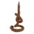 Large Mid-Century French Rope Work Table Lamp in the Style of Audoux-Minet For Sale