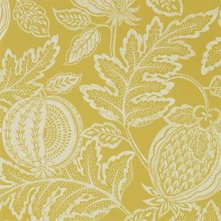 Sanderson Cantaloupe Wallpaper in Caraway - a Sample For Sale