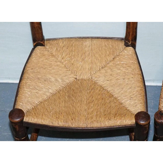 Gold Country House Dining Chairs in Oak, Set of 4 For Sale - Image 8 of 18