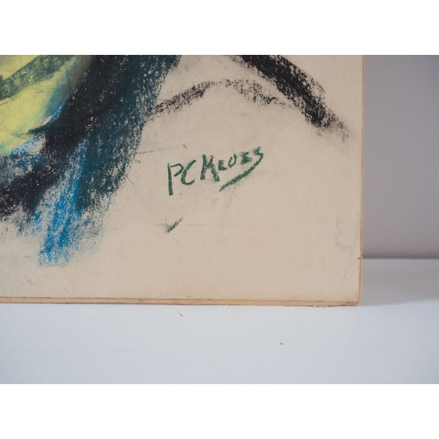 Pastel chalk portrait of a man by artist P.C. Kroes. This work of art is undated and we have not found out anything about...