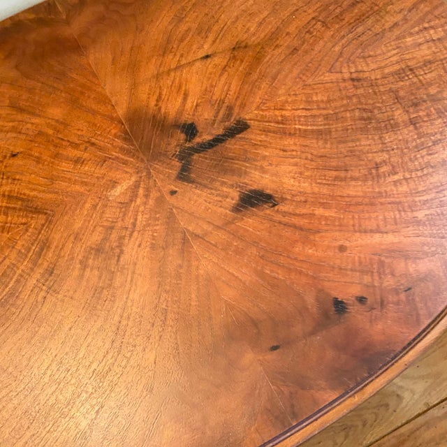 Brown French Style Rococo Revival Walnut Side Table For Sale - Image 8 of 17