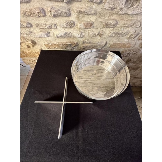 Silver Vintage Silver-plated Metal & Methacrylate, 1960s For Sale - Image 8 of 16