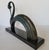 Contemporary Italian Bronze Swan Sculpture on Black Marble Base in Art Deco Revival Style For Sale In Raleigh - Image 6 of 9