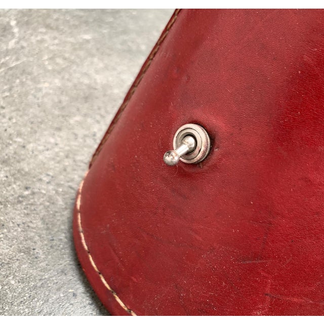 Mid-Century Leather Floor Lamp by Jacques Adnet for Valenti, Spain, 1960s For Sale - Image 6 of 18