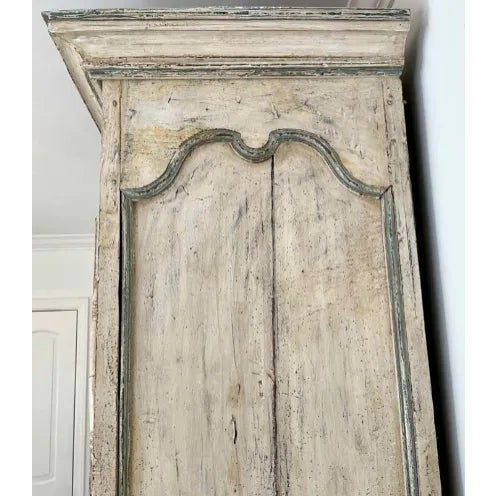 Monumental Late 18th Century French Provincial Painted Louis XV Armoire, Circa 1770–1800 For Sale - Image 9 of 18