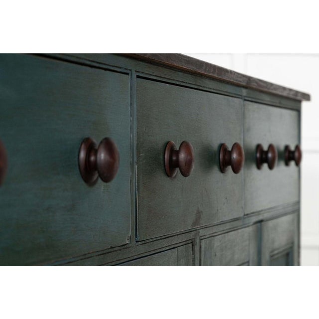 Wood English Painted Pine Dresser Base, 1880s For Sale - Image 7 of 18
