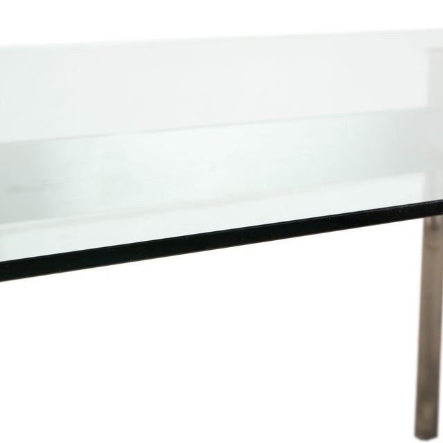 Modern Silver Grey Metal & Glass Table from Rolf Benz For Sale - Image 3 of 13