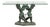 1960s Greco-Roman Style Bronze Double Cherub Table Base For Sale