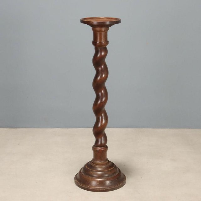 Antique Italian Walnut Plant Stand, 1890s For Sale - Image 9 of 9