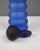 1980s Postmodern Sculptural Cobalt Blue Frosted Art Glass Bottle, 1980s For Sale - Image 5 of 9