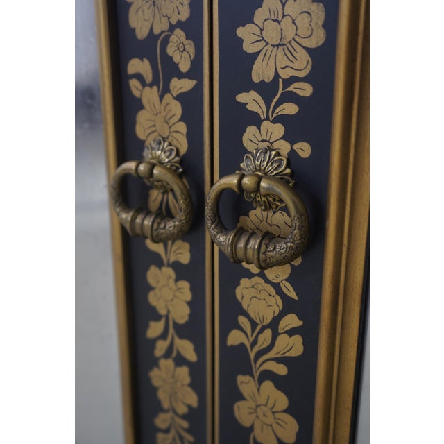 Ej Victor Chinoiserie Eglomise Mirror Door Bar Cabinet For Sale - Image 10 of 18