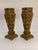 Pair of Ornate Gilt Brass Victorian-Style Candle Holders For Sale - Image 4 of 4