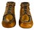 Vintage Bronze Baby Boy Boots, a Pair For Sale