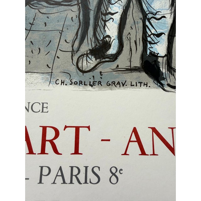 Paper Marc Chagall (1887–1985), La Ruche Et Montparnasse Exhibition Poster (1979, Musée Jacquemart-André), Printed in France For Sale - Image 7 of 10