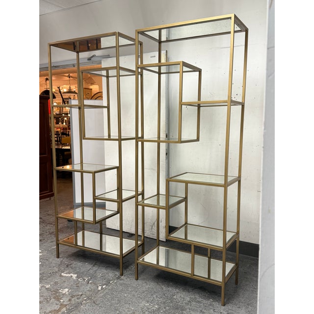 Design Plus Gallery presents a Pair of Haarlem Shelving Unit from Coco Republic. The shelves are made from powder-coated...