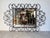 Brown Large- Vintage Hollywood Regency Style Ornate Iron Wall Mirror/ Sold For Sale - Image 8 of 12