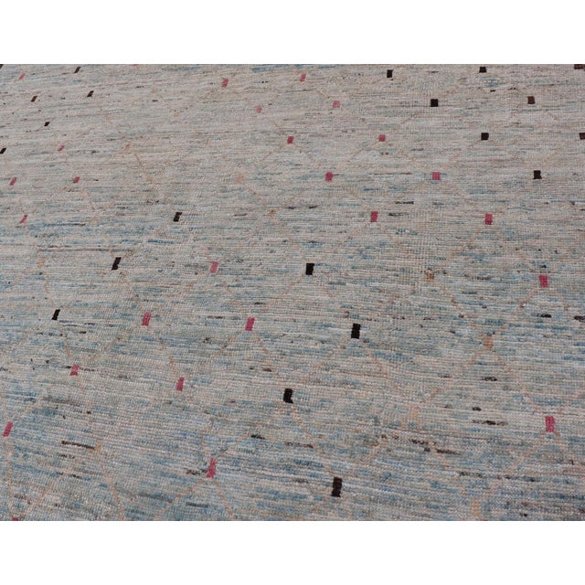 Neutral Tone Modern Hand Knotted Rug by Keivan Woven Arts, 5'10 X 9'2 For Sale In Atlanta - Image 6 of 14